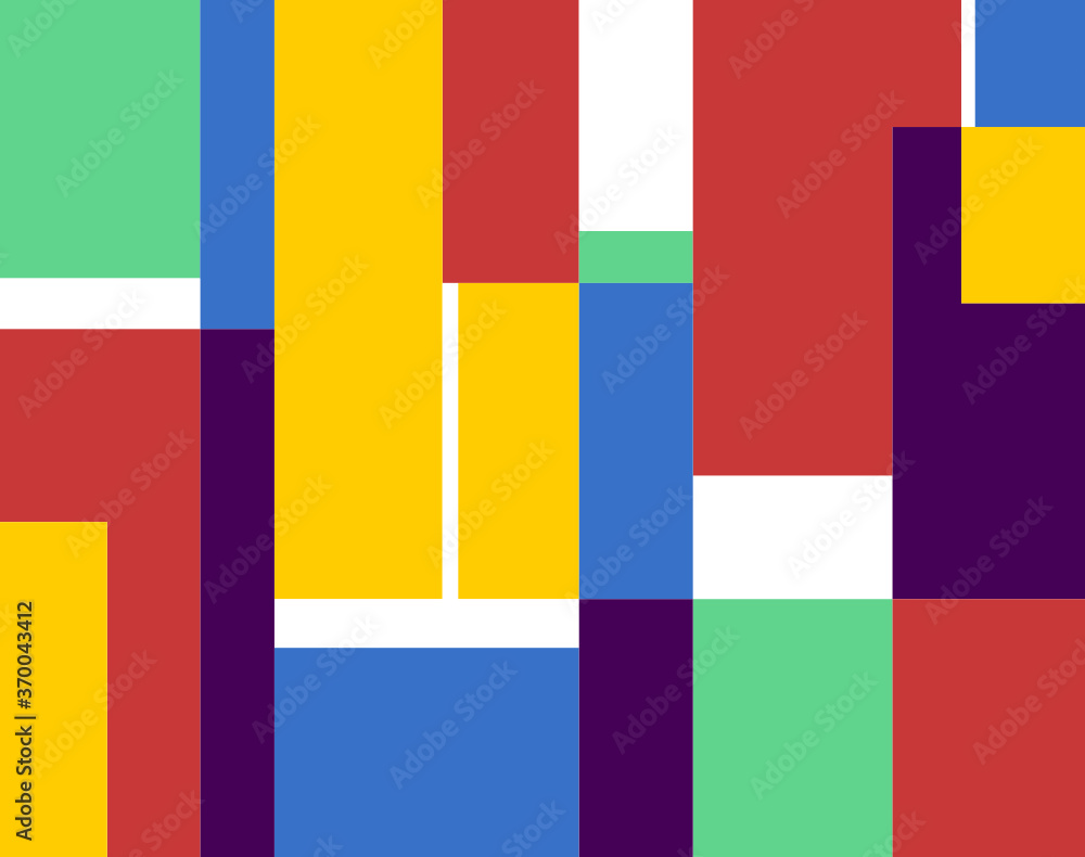 Naklejka premium The Square Shapes Abstract Illustration