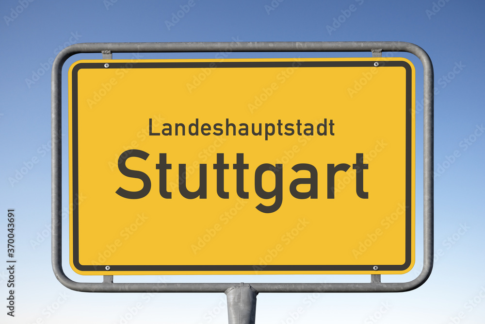 Ortstafel Landeshauptstadt Stuttgart (Symbolbild)