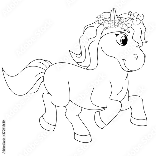Fairytale Pony Coloring Book Page