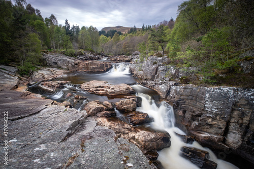 Black Water Falls, Highland Region, Scotland.
