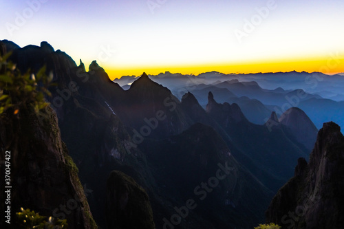 Sunrise at a Distant Mountain  photo