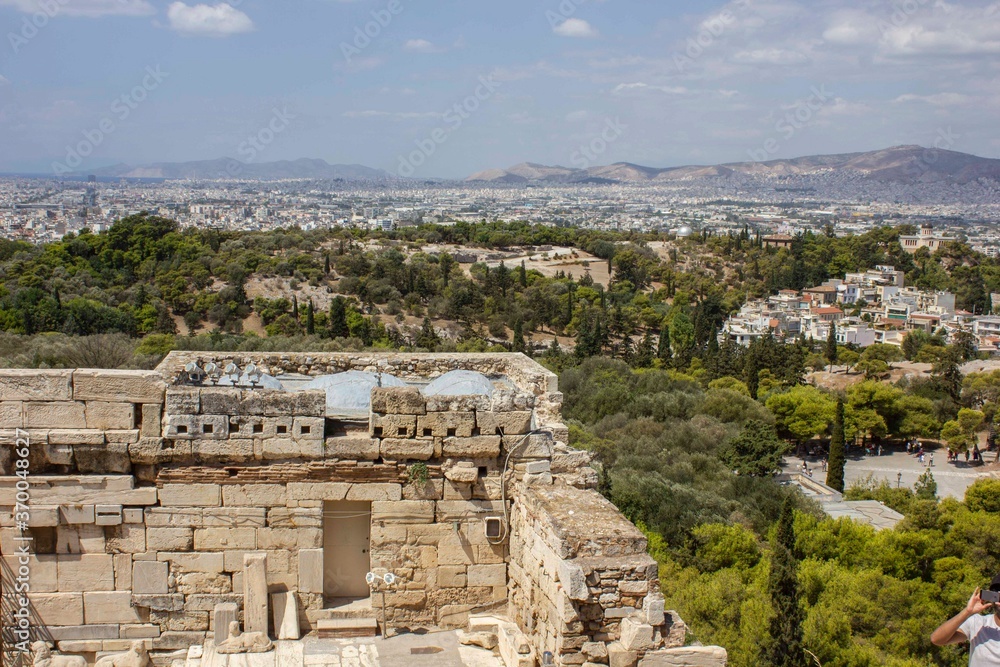 Athens cityscape from its acropolis