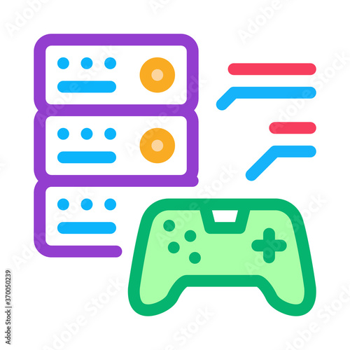 game main menu icon vector. game main menu sign. color symbol illustration