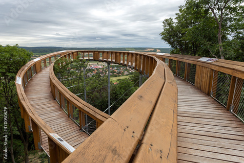 Lookout deck on the Mount of Saint Martin near Pannonhalma photo