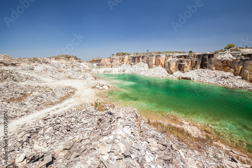 Blue Lagoon Quarry at Serra da Canastra National Park - Minas Gerais - Brazil photo