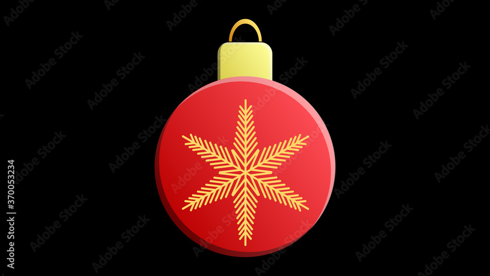 Red Christmas tree toy ball decoration