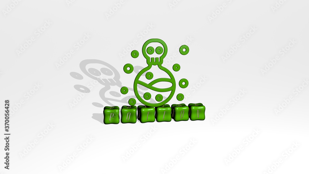 3D illustration of POTION graphics and text made by metallic dice letters for the related meanings of the concept and presentations. magic and bottle 3D illustration of POTION graphics and text made by metallic dice letters for the related meanings of the concept and presentations. magic and bottle