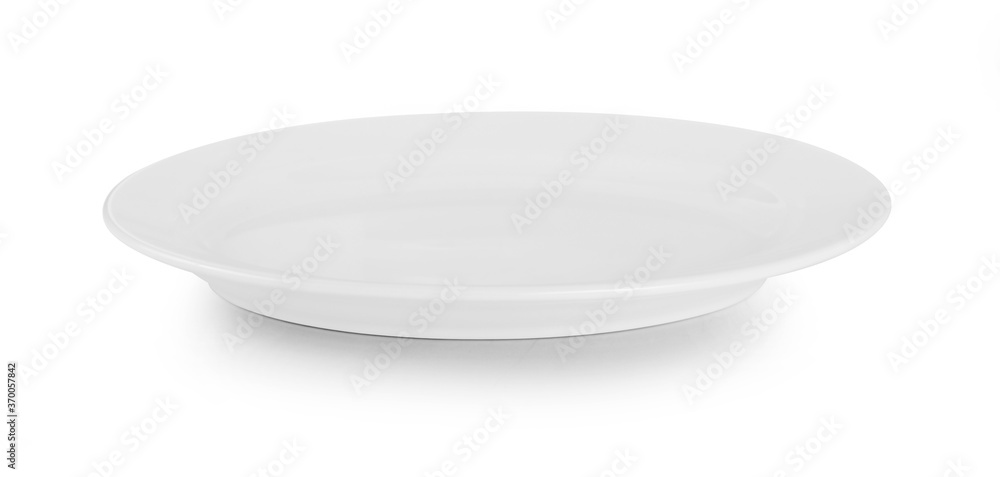 white plate isolated on white background white plate isolated on white background
