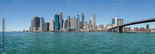 Panorama of Lower Manhattan and Brooklyn bridge © Kathy images