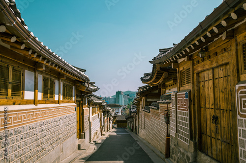 Bukchon Hanok Village, Korean traditional houses in Seoul, Korea