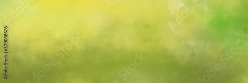 stunning yellow green, khaki and olive drab color background with space for text or image. vintage texture, distressed old textured painted design. can be used as header or banner