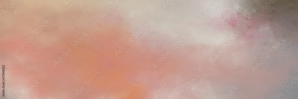 decorative rosy brown, dim gray and pastel gray colored vintage abstract painted background with space for text or image. can be used as horizontal background texture