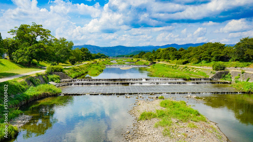 鴨川と空模様