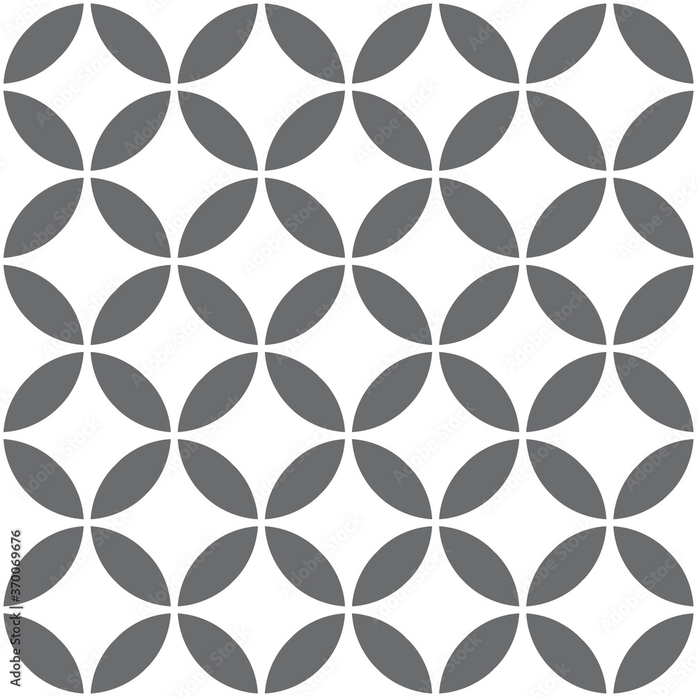 Fototapeta premium Interconnecting circle pattern seamless repeat background