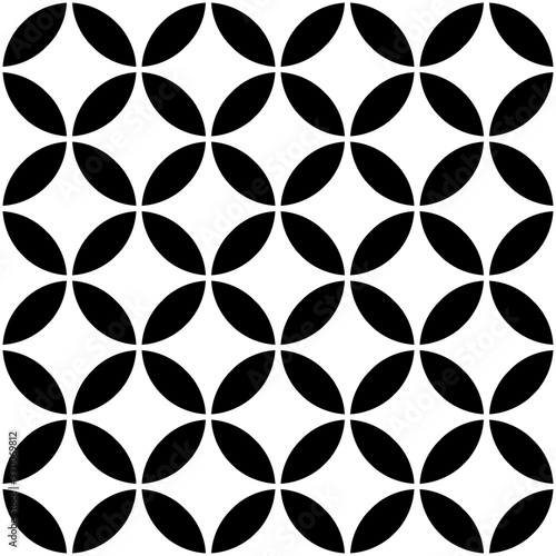 Interconnecting circle pattern seamless repeat background