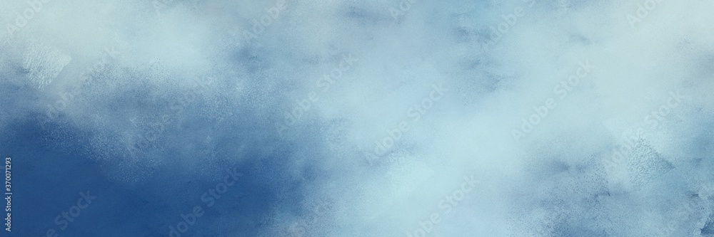 beautiful abstract painting background texture with pastel blue, teal blue and cadet blue colors and space for text or image. can be used as horizontal header or banner orientation