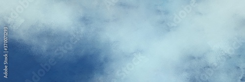 beautiful abstract painting background texture with pastel blue, teal blue and cadet blue colors and space for text or image. can be used as horizontal header or banner orientation