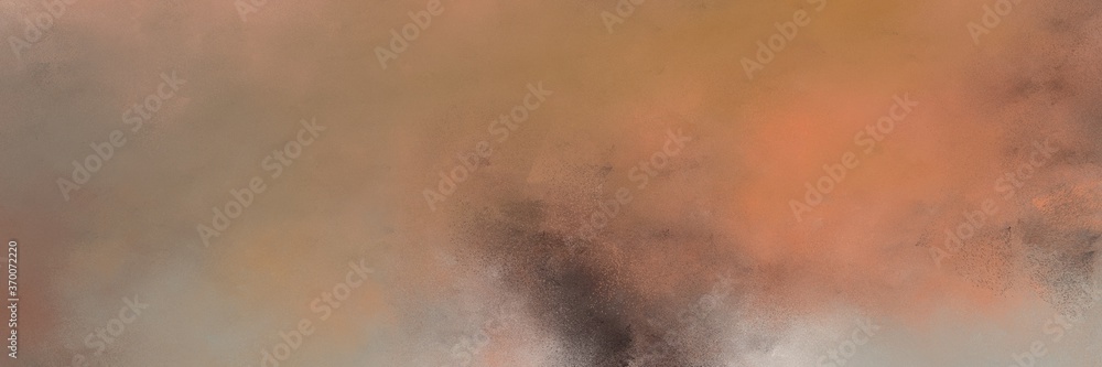 amazing vintage abstract painted background with pastel brown, old mauve and peru colors and space for text or image. can be used as horizontal background texture