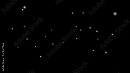 Snow falling with alpha channel transparency back ground for winter animation. Start small amount of snow to getting heavy snow falling graphic motion