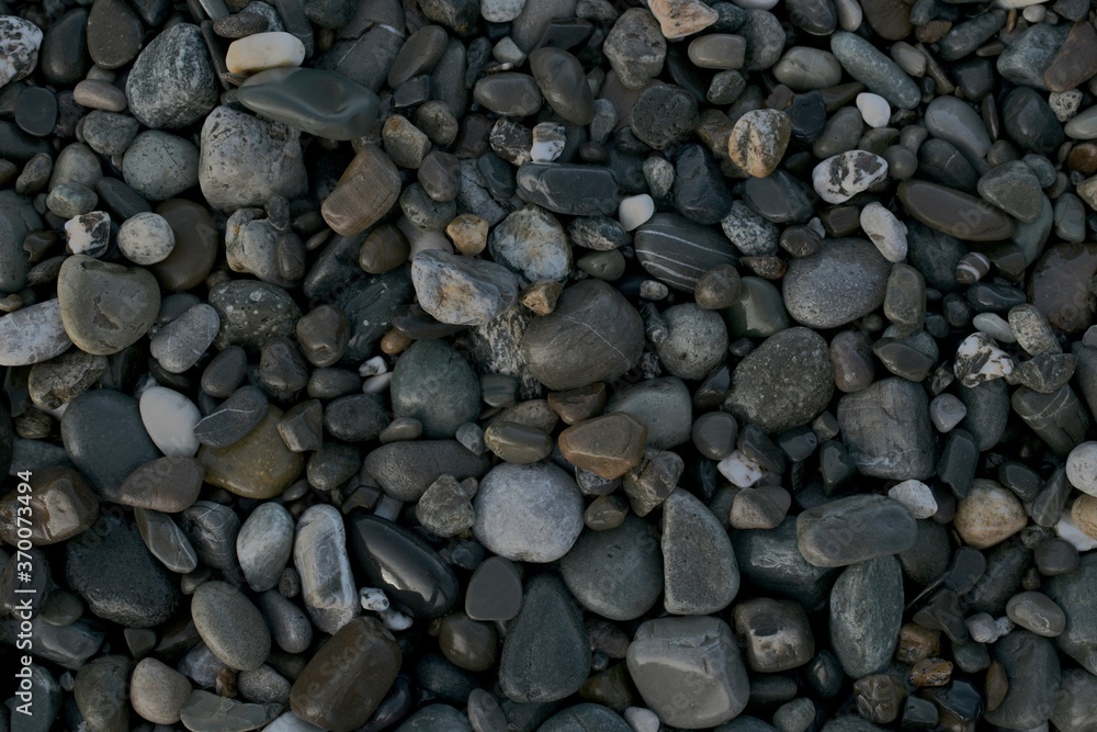 The background is from sea wet pebbles, in gray color, of different tones. The background is from sea wet pebbles, in gray color, of different tones.