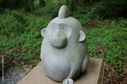 Canvas Print statue of monkey