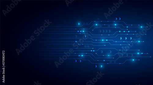 Wallpaper Mural hi-tech digital data connection system Torontodigital.ca