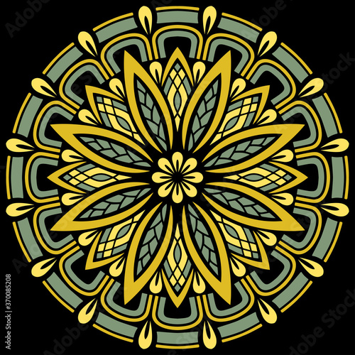 Mandala pattern color Stencil doodles sketch good mood