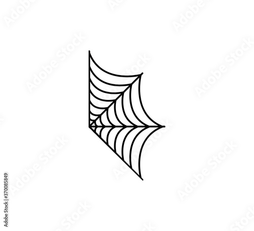 Spider web icon vector logo design template © alya