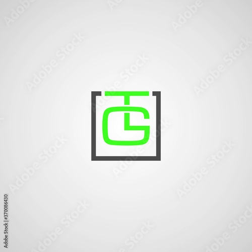 Initial letter TG logo vector design 