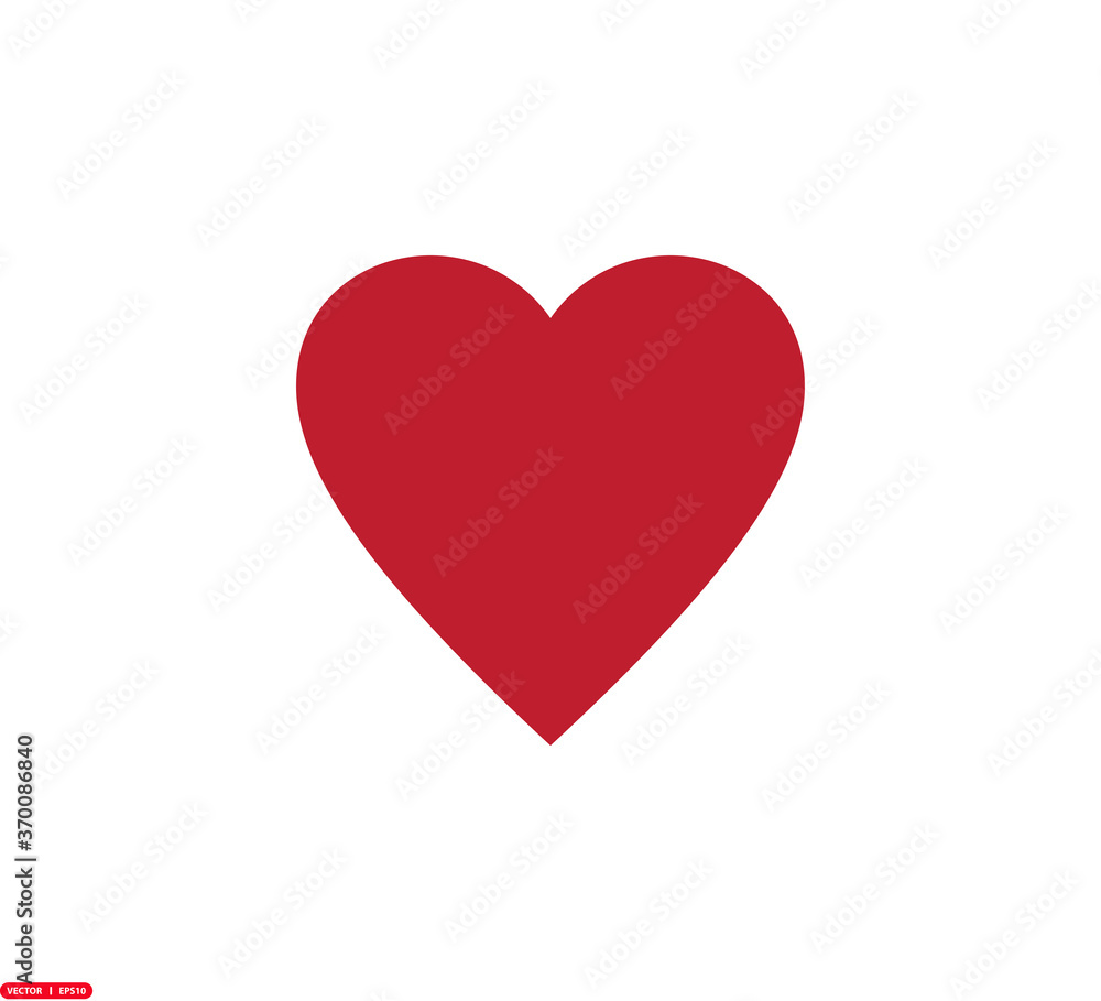 Love icon vector logo design illustration