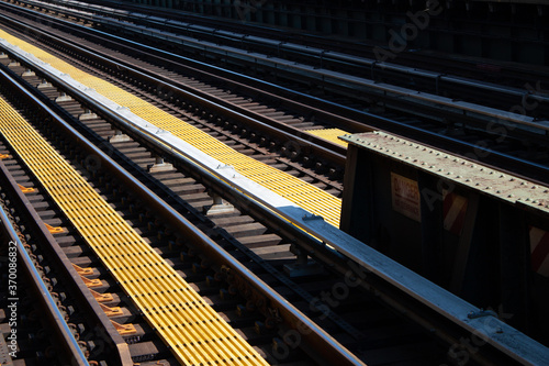 nyc metro subway track detail