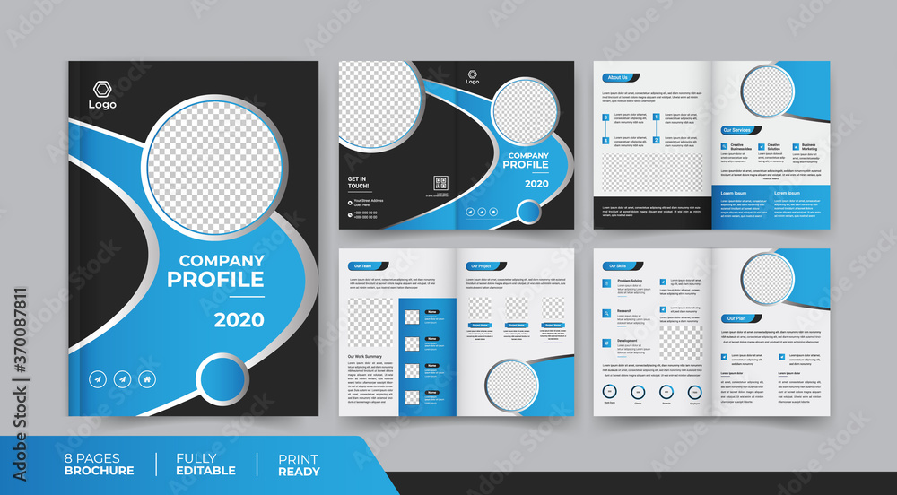 8 pages company business brochure design use for multipurpose business promotion 8 pages company business brochure design use for multipurpose business promotion