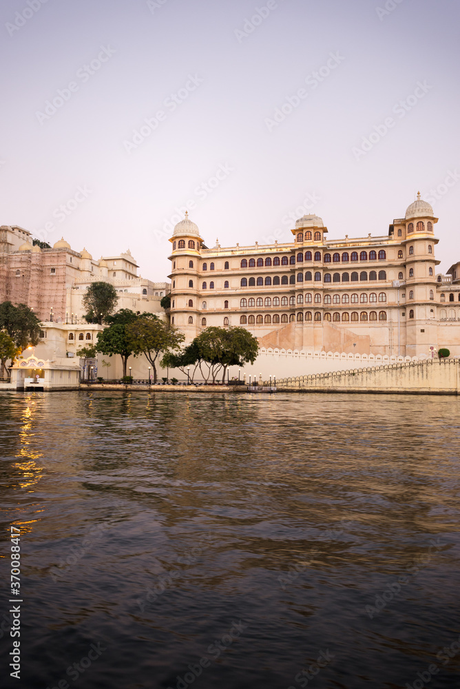 Udaipur city palace and lake