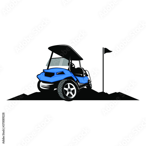 golf cart logo vector illustration