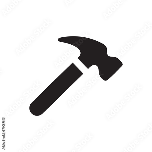 Claw hammer icon black vector illustration