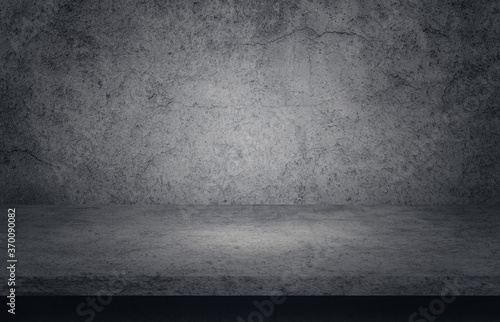 Empty space studio room of Plaster concrete grunge texture background for use display product.