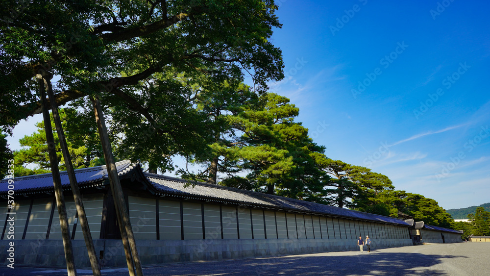 Fototapeta premium 夏の京都御苑の空模様