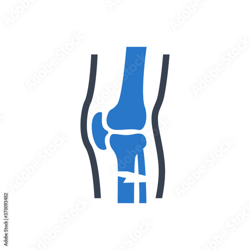 Broken leg icon