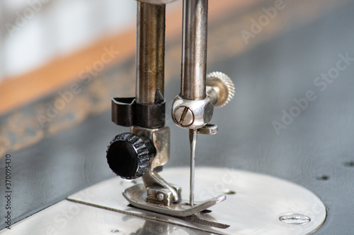 Vintage sewing machine macro