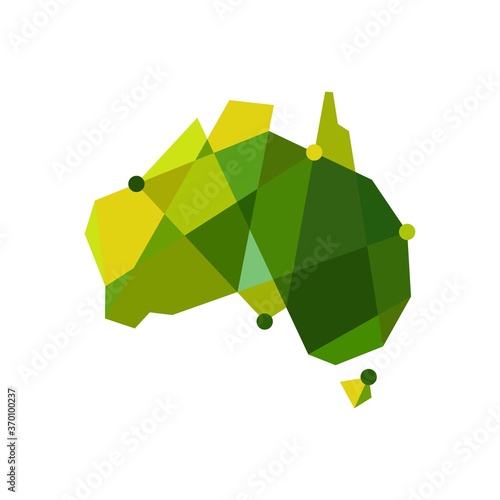 australia tech connection logo vector icon illustration