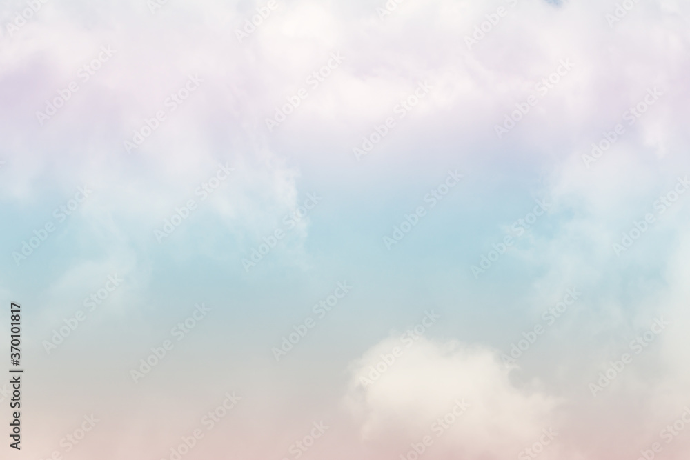 Beautiful sky and clouds in soft pastel color.Soft cloud in the sky background pastel tone. Beautiful sky and clouds in soft pastel color.Soft cloud in the sky background pastel tone.