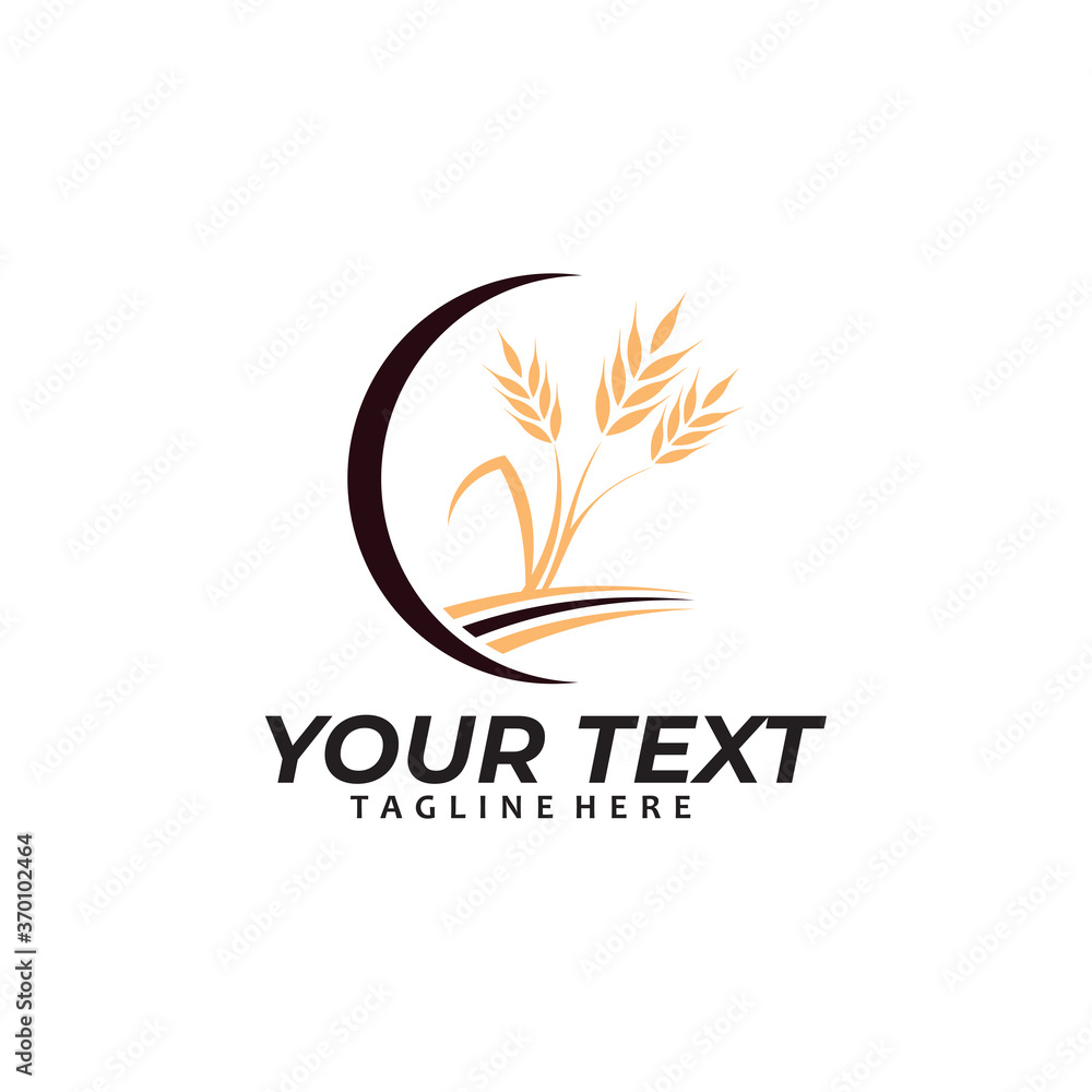 grain wheat logo icon vector isolated grain wheat logo icon vector isolated