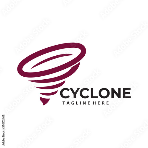 cyclone logo icon vector isolated