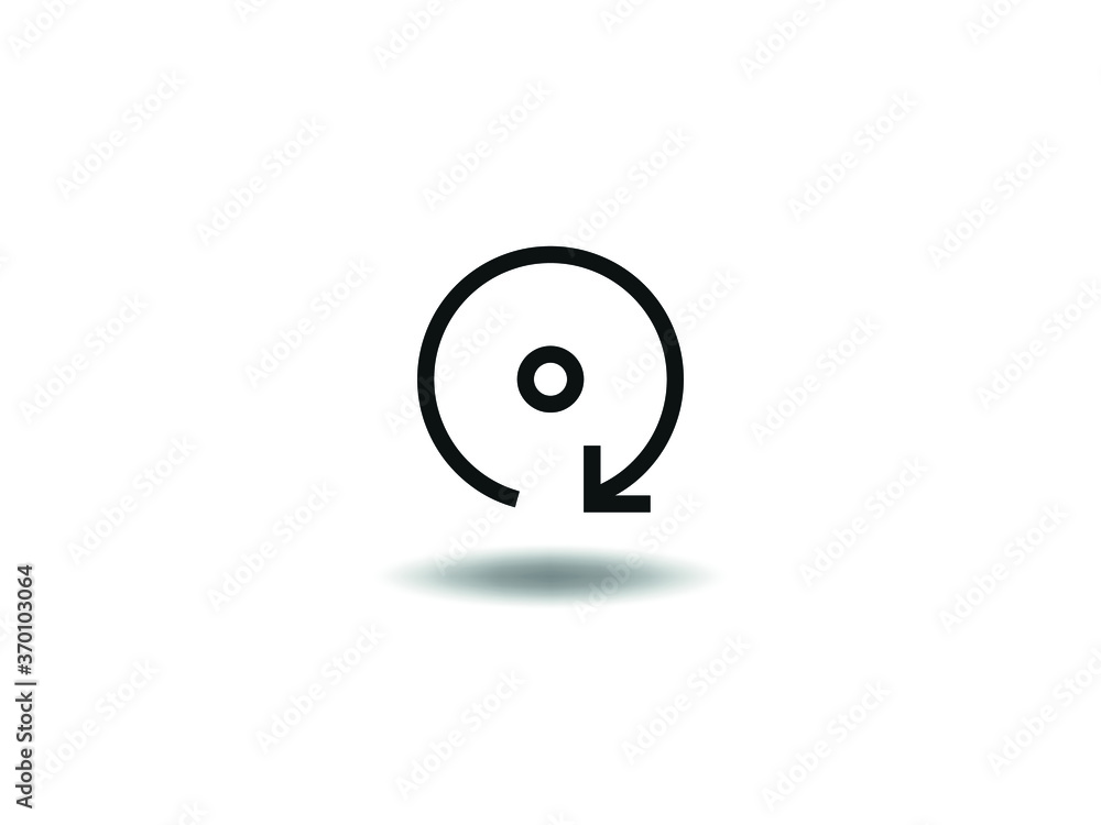 Refresh Icon Vector illustration. repeat symbol. Reload sign, emblem isolated on white background with shadow, Flat style for graphic and web design, logo. EPS10 black pictogram.
Refresh Icon Vector illustration. repeat symbol. Reload sign, emblem isolated on white background with shadow, Flat style for graphic and web design, logo. EPS10 black pictogram.