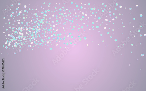 Colored Circle Flying Blue Background. Magic 