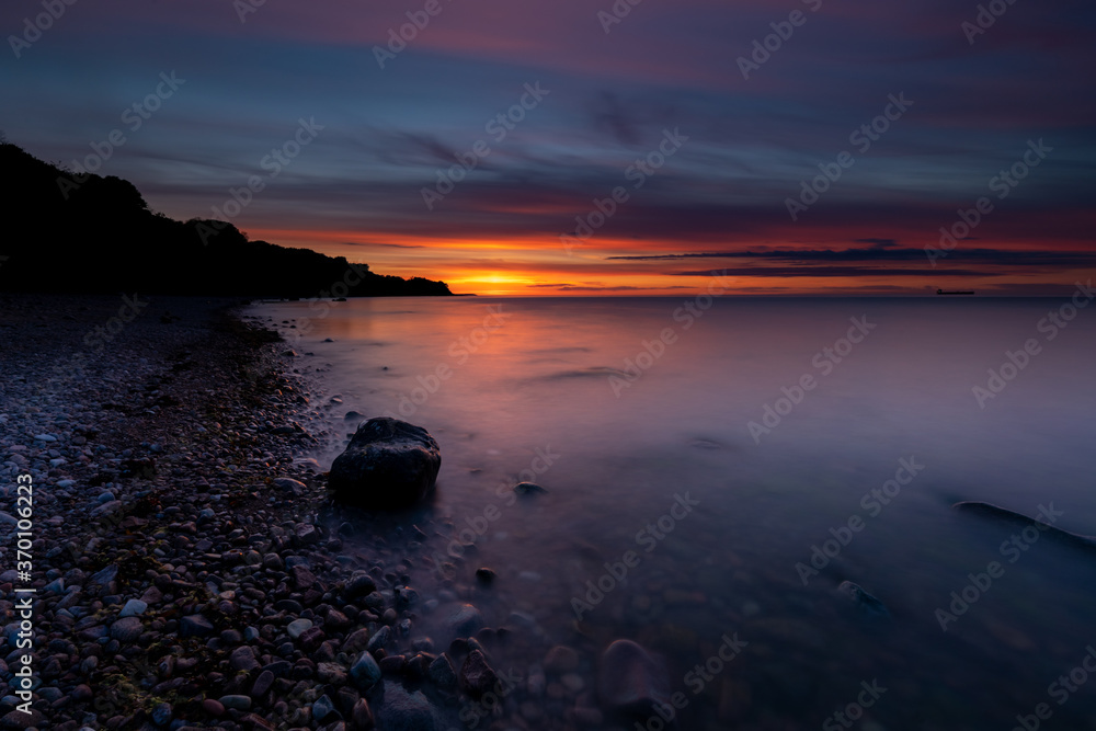 Sunset at Salene bay