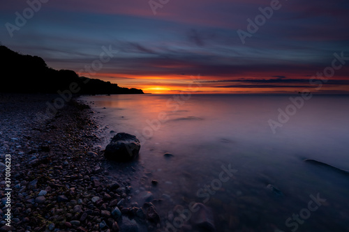 Sunset at Salene bay photo