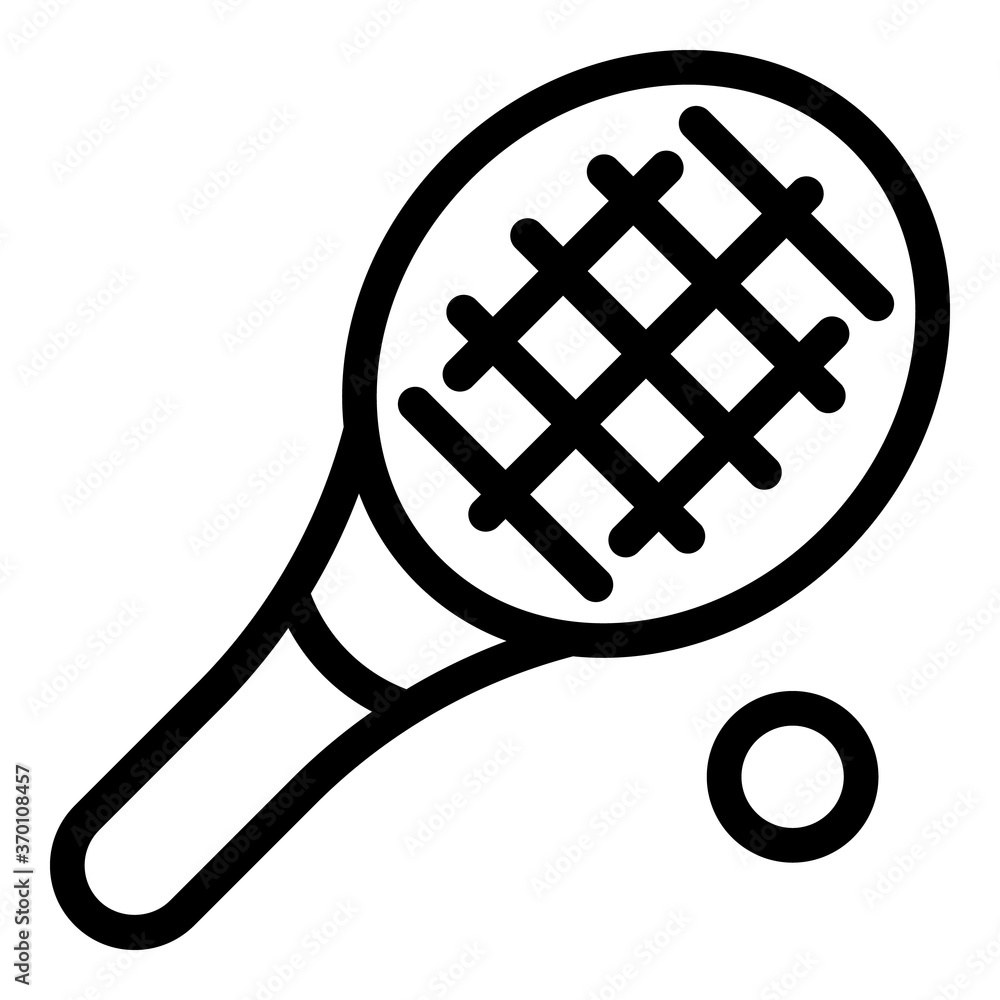 Tennis icon. Outline tennis vector icon for web design isolated on white background Tennis icon. Outline tennis vector icon for web design isolated on white background