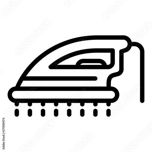 Ironing icon. Outline ironing vector icon for web design isolated on white background