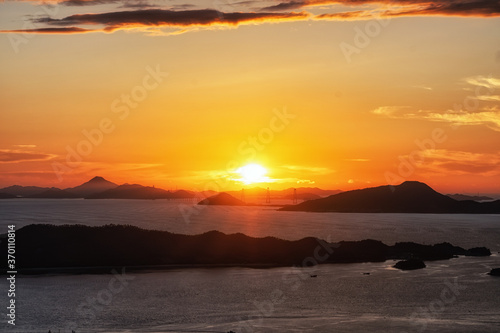 mokpo sunset ocean view